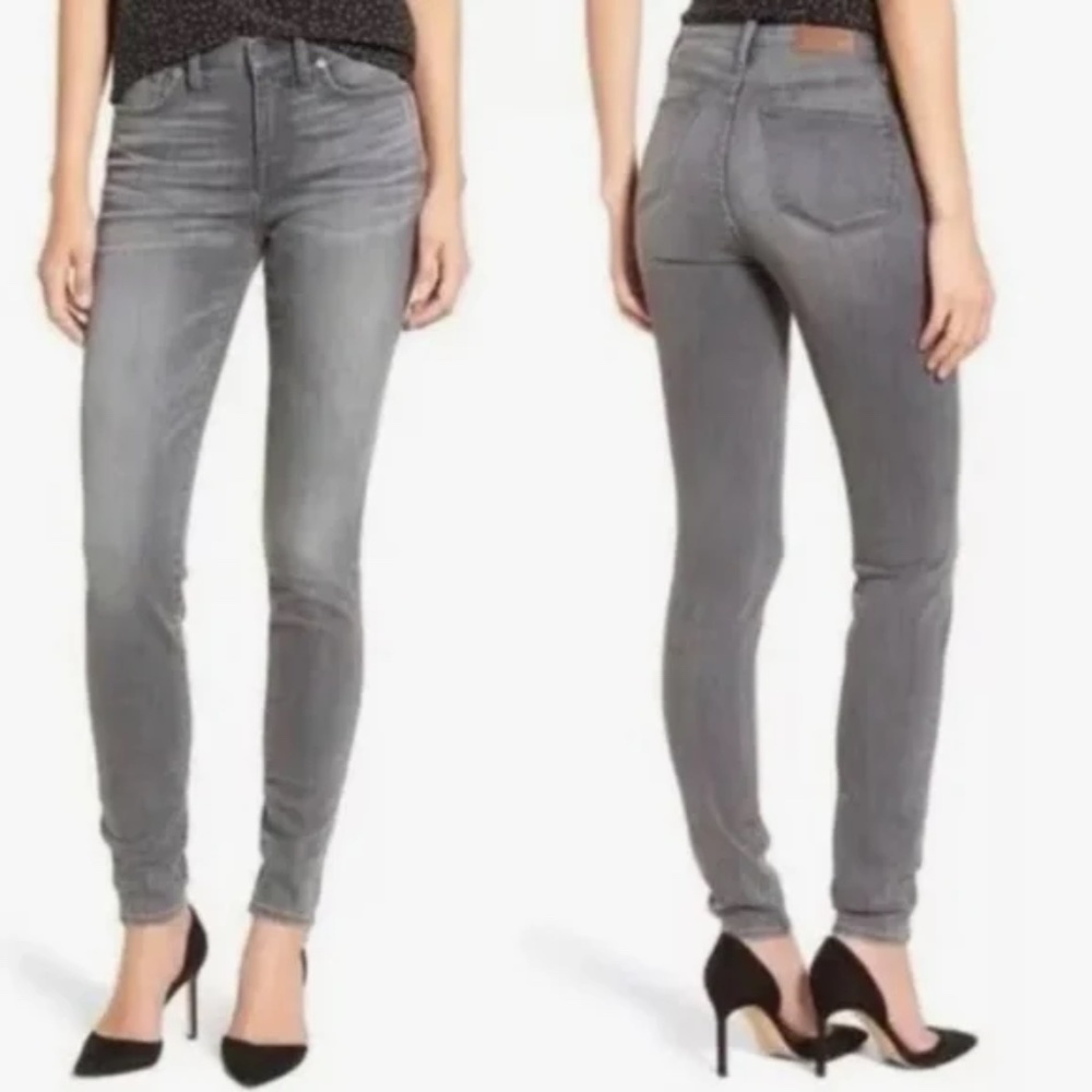Madewell Slim Skinny Jeans in Light Gray Wash